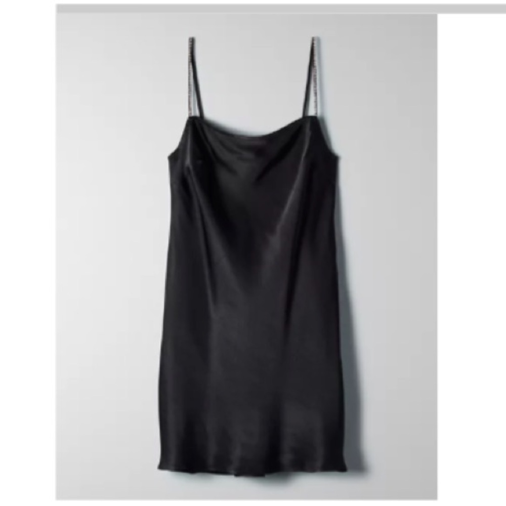 Aritizia Wilfred ALTO DRESS Slip Dress with diamond Straps size XXS